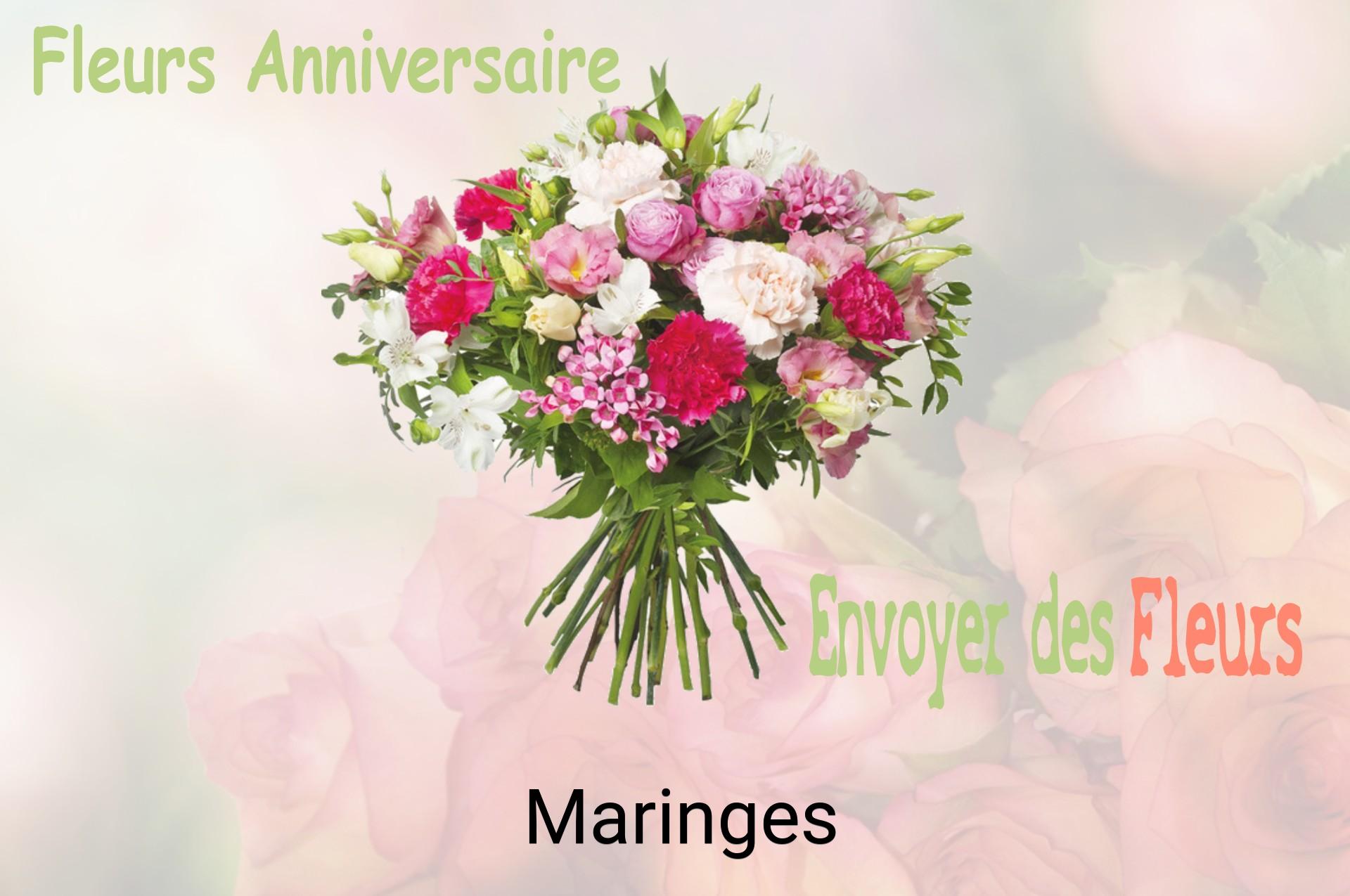 Bouquet de fleurs d’anniversaire livré à Maringes